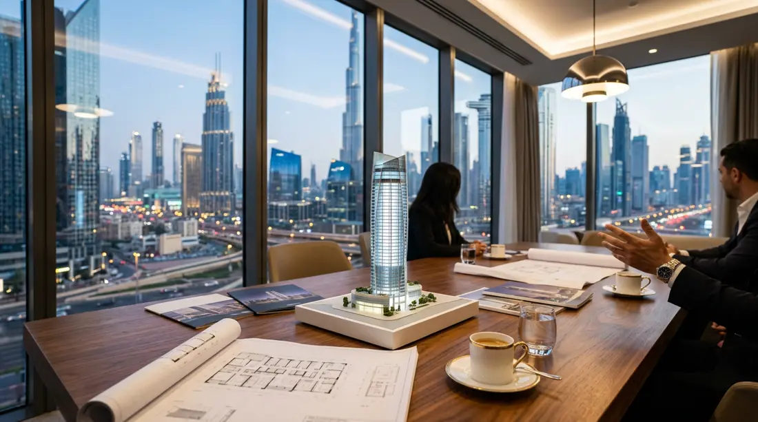 Beratungsgespräch in unserem Büro in Business Bay, Dubai